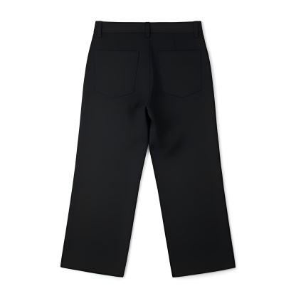 Structured Denim Jacket And Wide Straight Trouser Matching Set