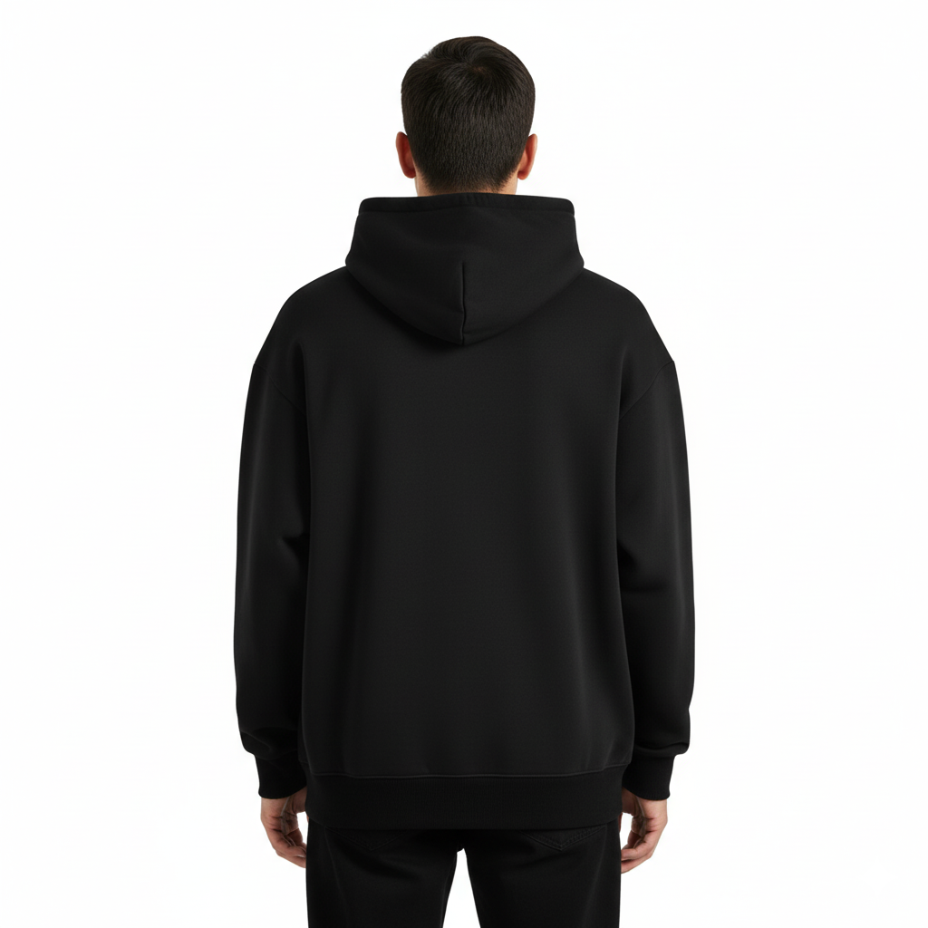 Liberated Graphic Hoodie With Handprint Art Design