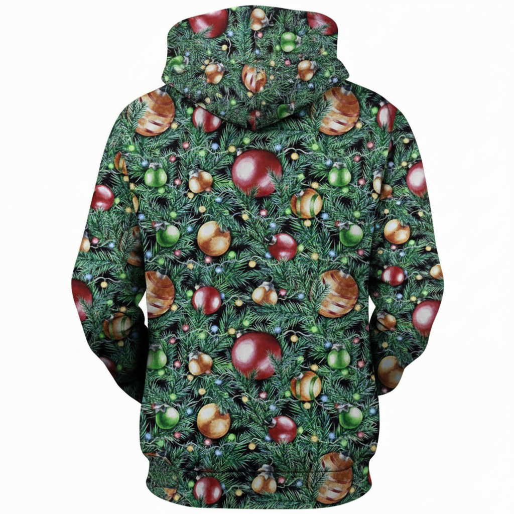 3D Printed Graphic Long Sleeve Ugly Christmas Hoodie