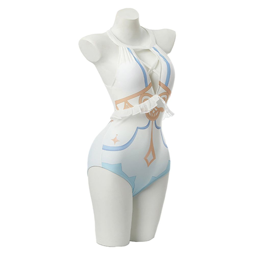 Genshin Impact Lumine Cosplay Costume Swimsuit-Soco Hoodie