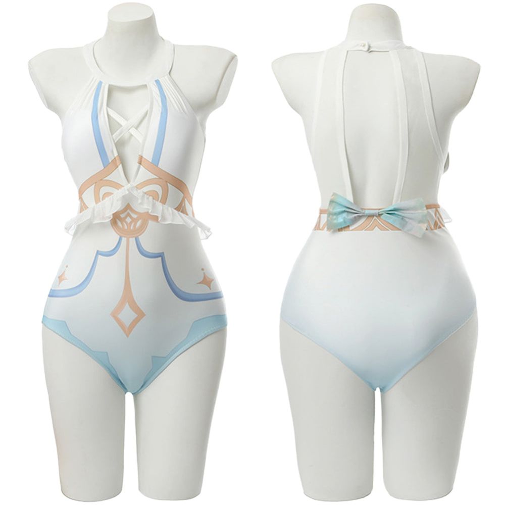 Genshin Impact Lumine Cosplay Costume Swimsuit-Soco Hoodie