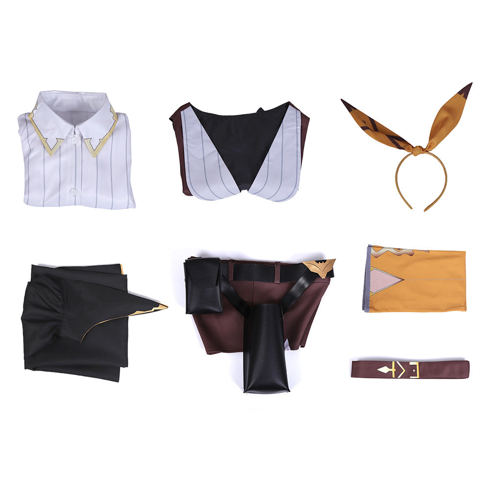 Genshin Impact Ambers Rabbit Cosplay Costume-Soco Hoodie