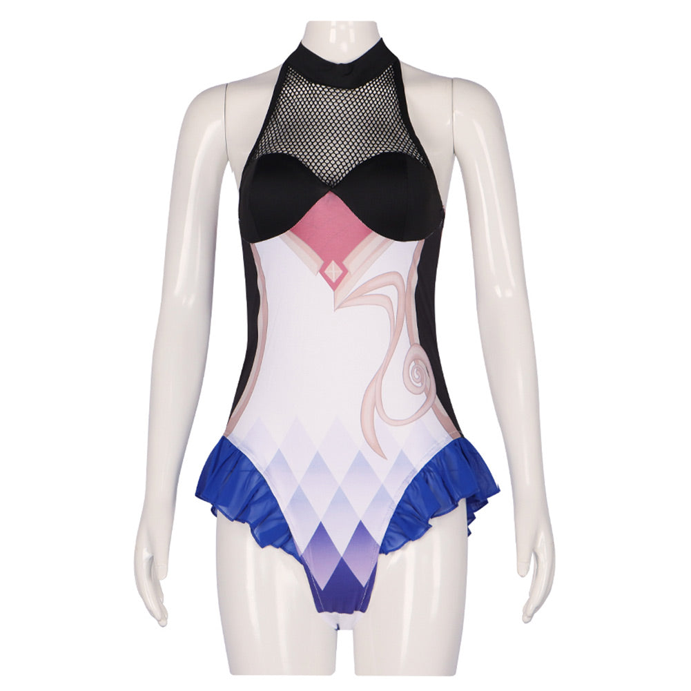 Genshin Impact Ganyu Cosplay Swimsuit-Soco Hoodie
