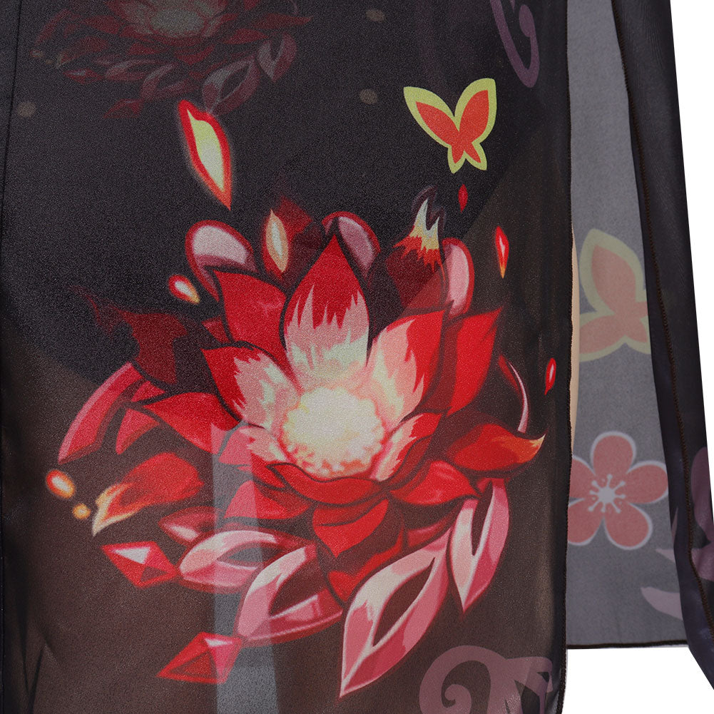 Genshin Impact Hutao Cosplay Costume-Soco Hoodie