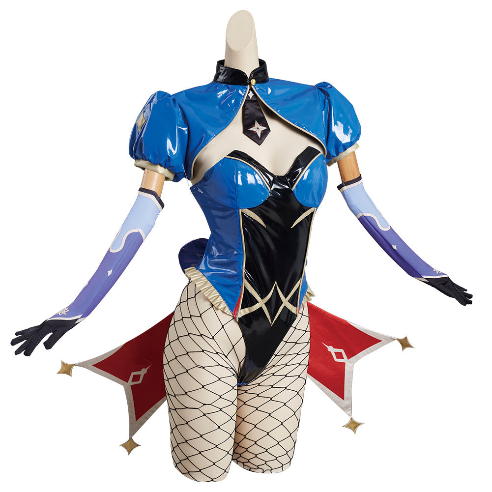 Genshin Impact Mona Bunny Cosplay Costume-Soco Hoodie