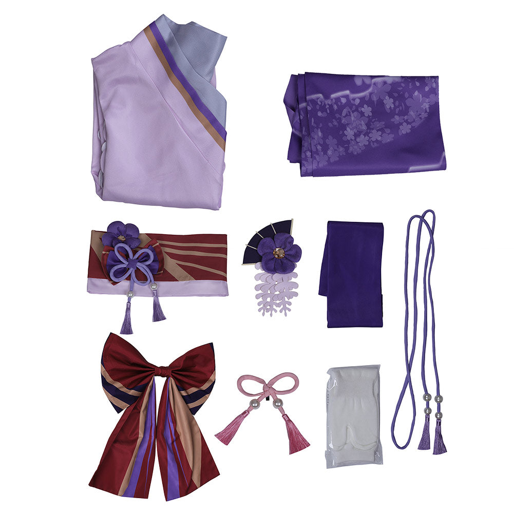 Genshin Impact Raiden Makoto Cosplay Costume Dress-Soco Hoodie