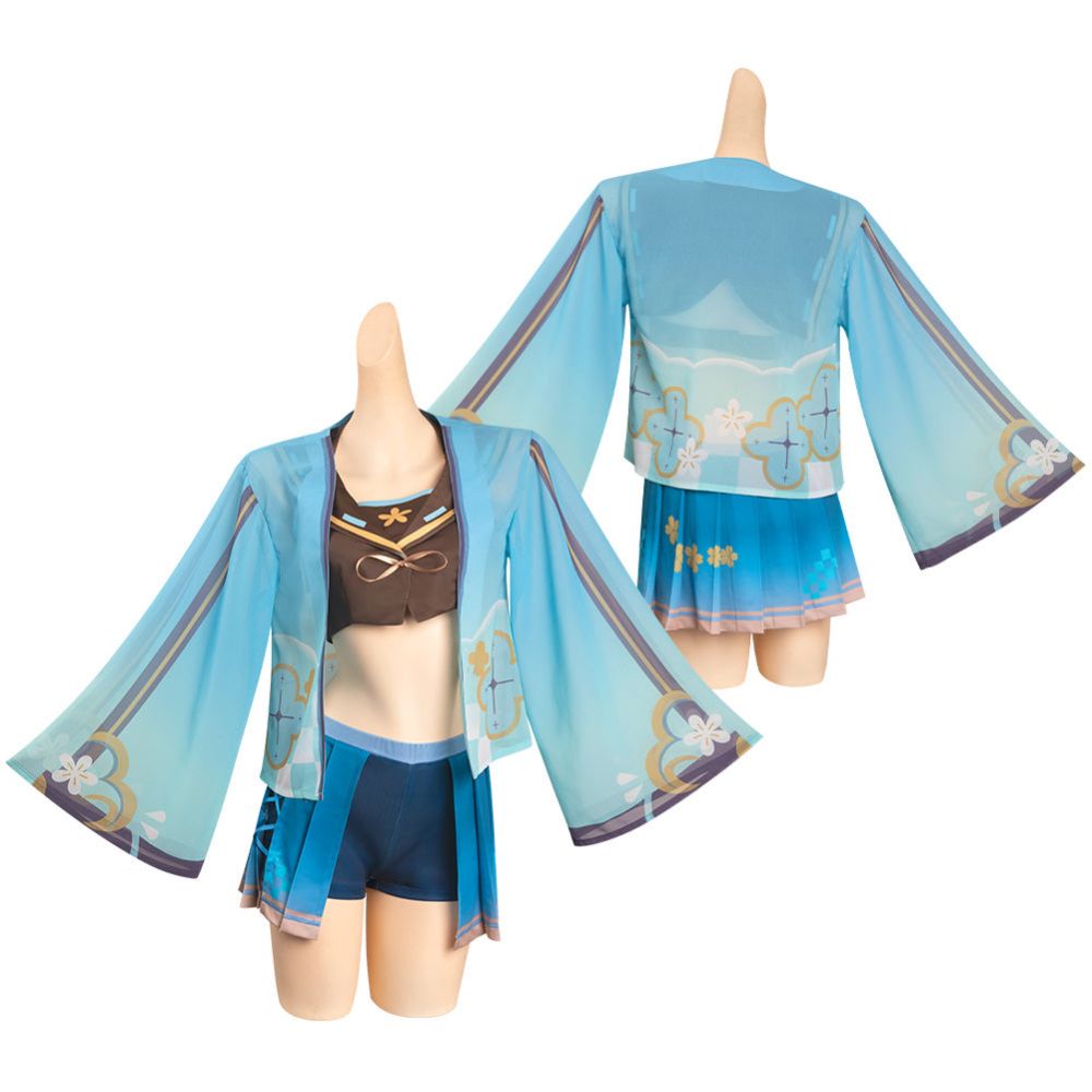 Genshin Impact Swimsuit Cosplay Costume-Soco Hoodie