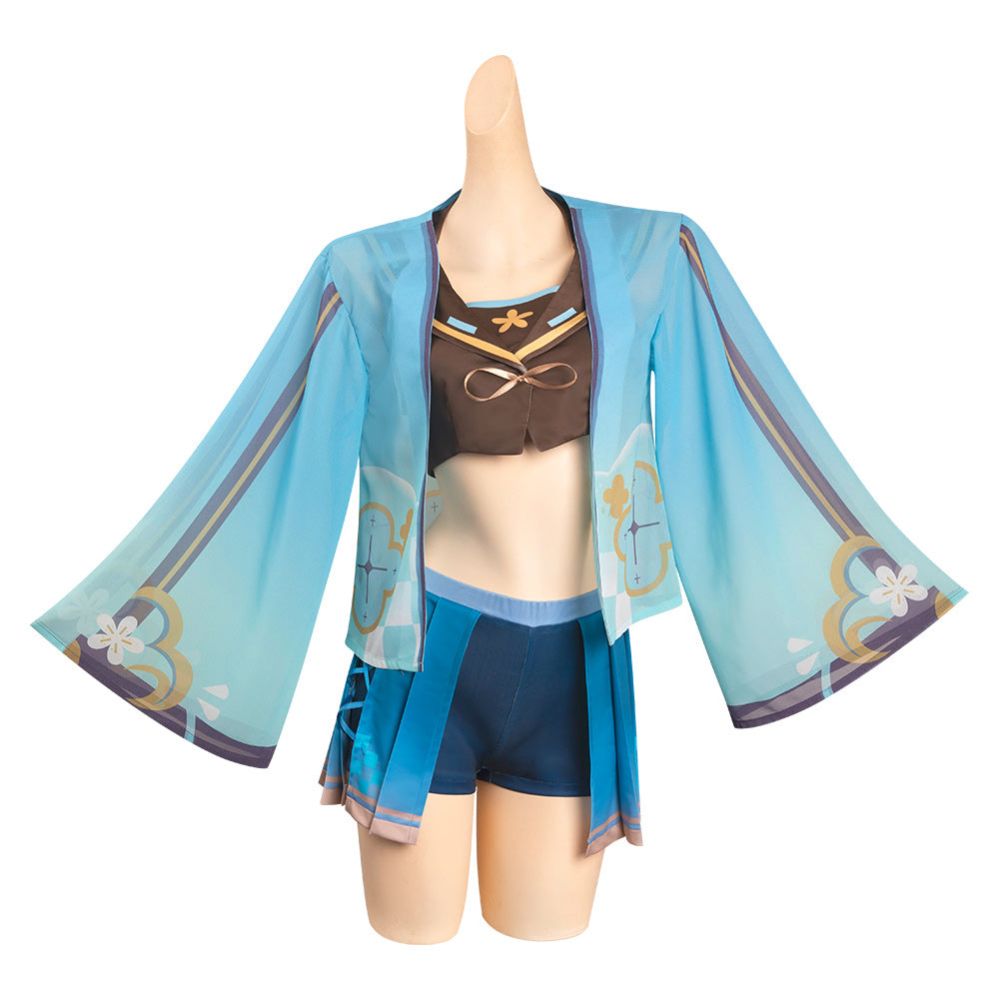 Genshin Impact Swimsuit Cosplay Costume-Soco Hoodie