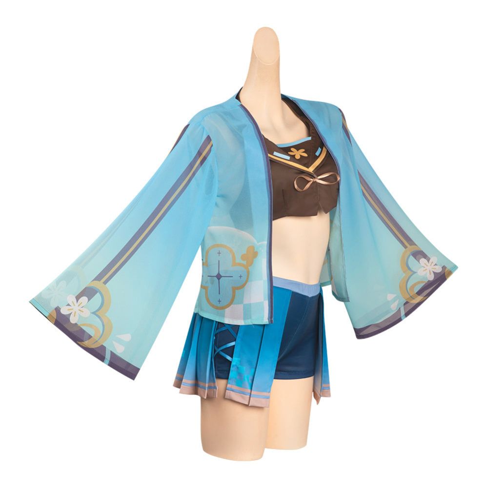 Genshin Impact Swimsuit Cosplay Costume-Soco Hoodie