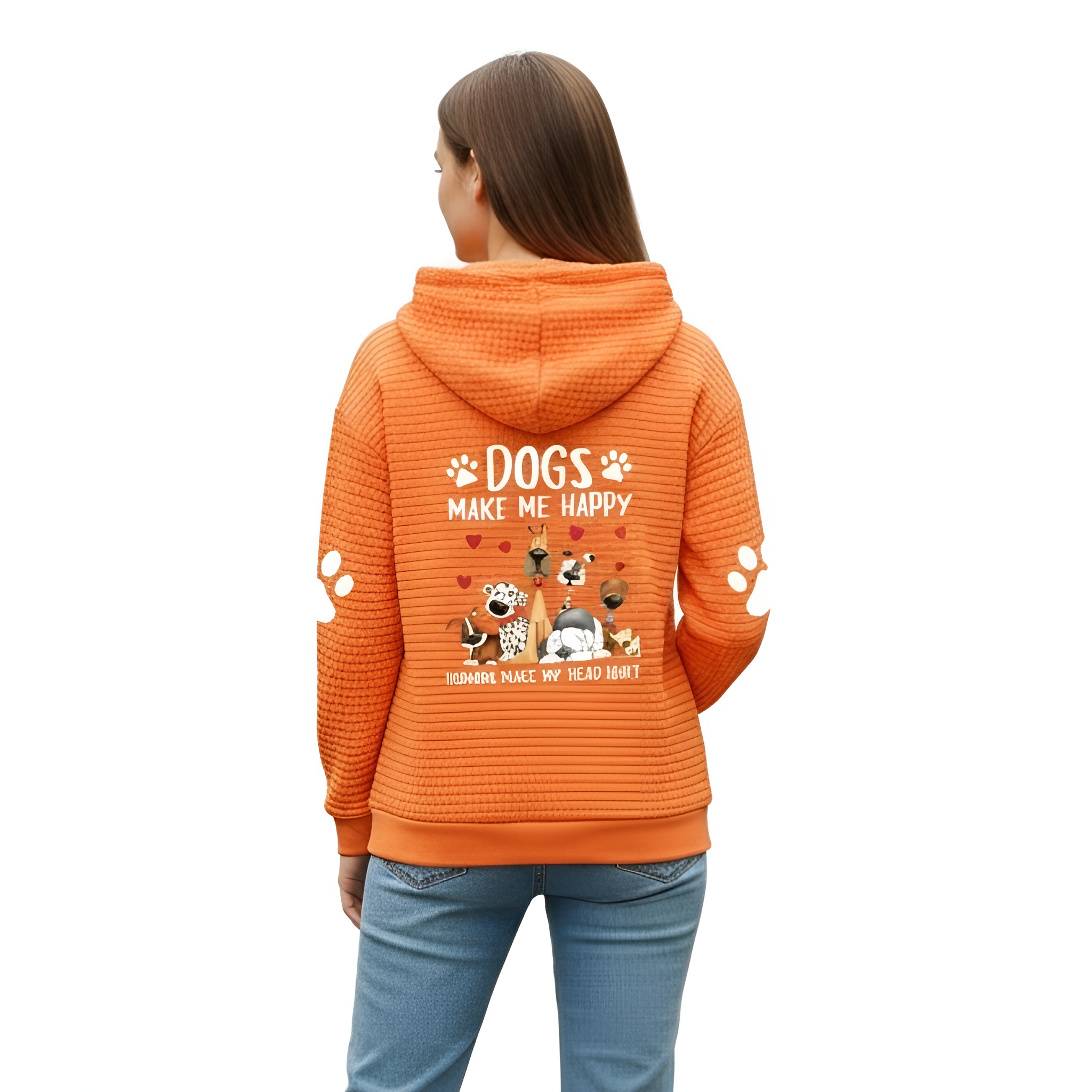 Geometric Print Hooded Zip Up Casual Style Jacket