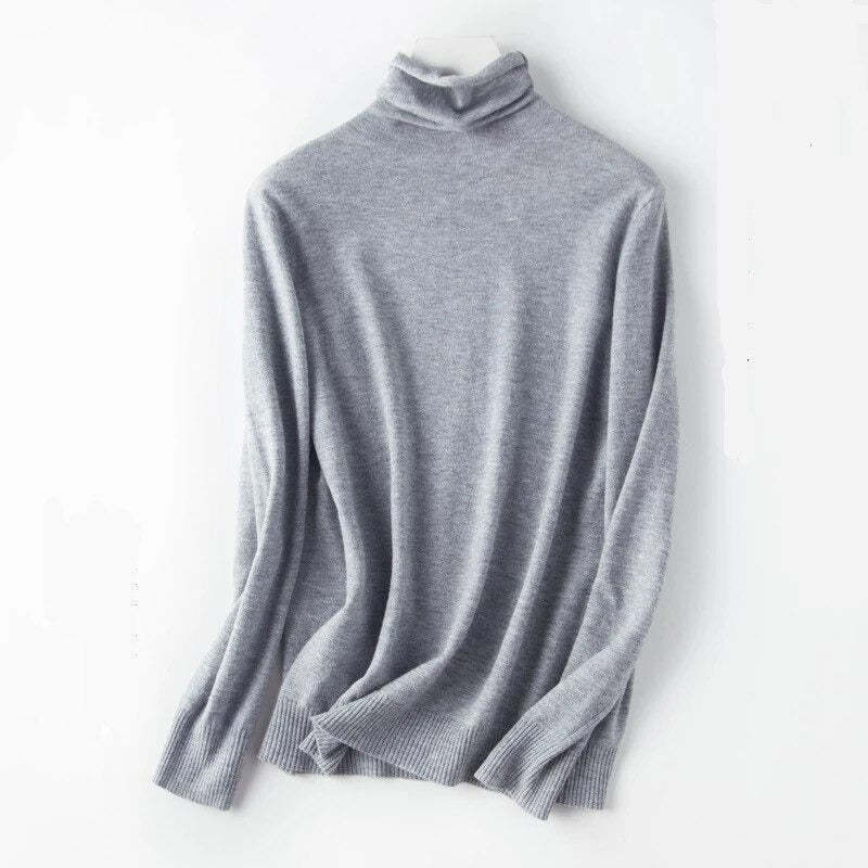Soft Cashmere Slim-Fit Turtleneck Pullovers For Women-Soco Hoodie