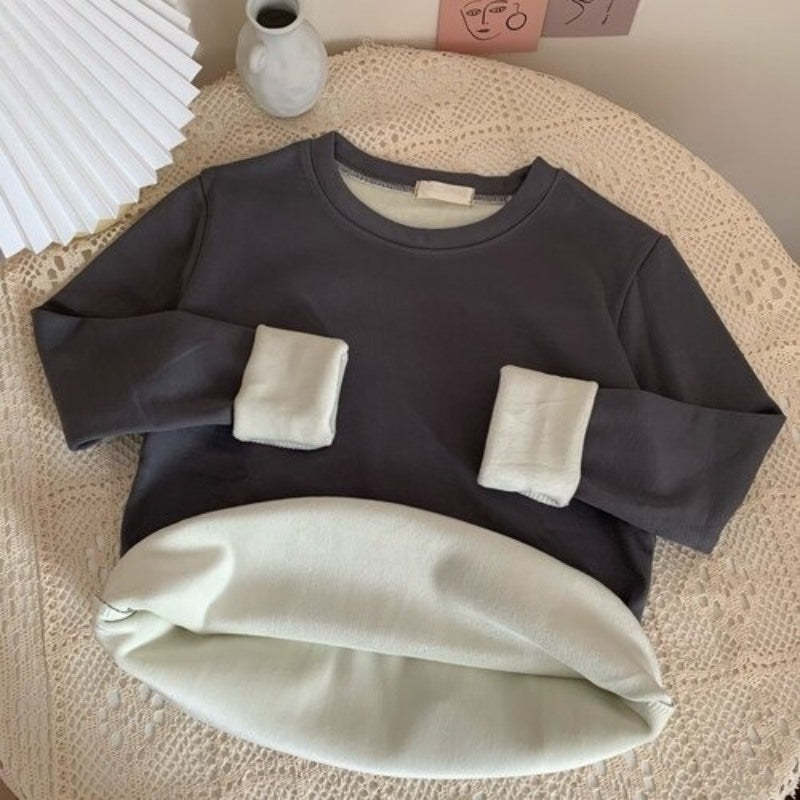 Plush Thickened Long Sleeve T-shirts For Women-Soco Hoodie