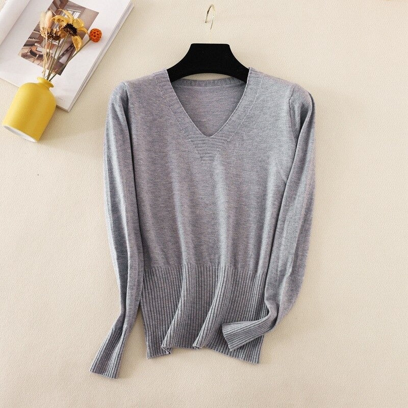 Knitted Long Sleeve Slim Pullover For Women-Soco Hoodie