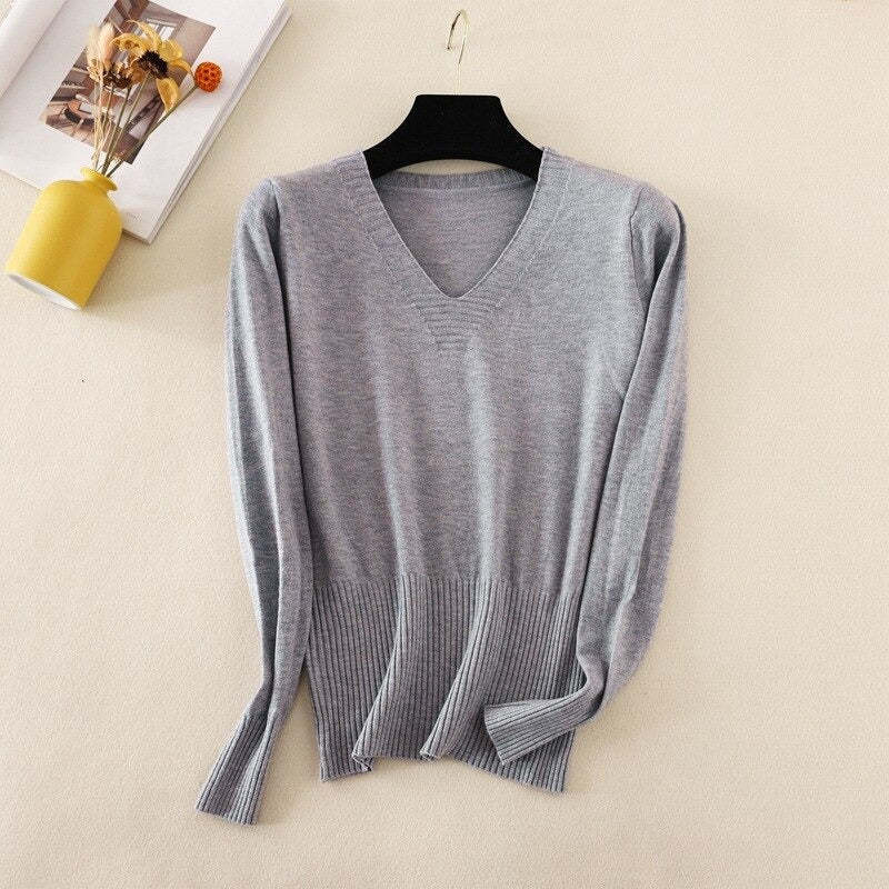 Knitted Long Sleeve Slim Pullover For Women-Soco Hoodie