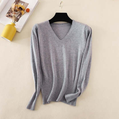 Knitted Long Sleeve Slim Pullover For Women-Soco Hoodie