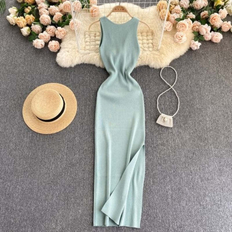 Casual Twisted Korean Long Dress For Women-Soco Hoodie