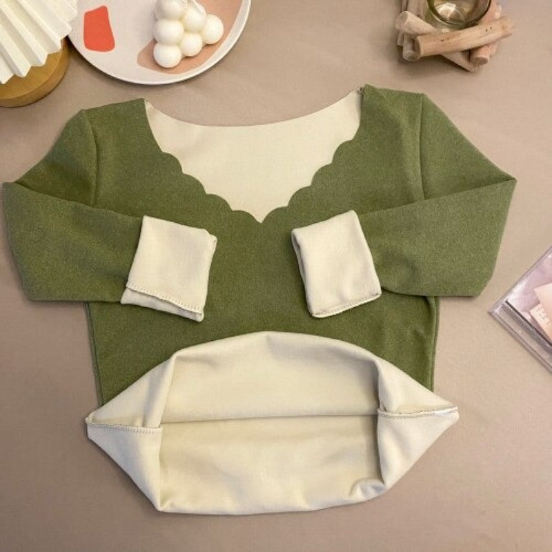 Slim Long-Sleeved Thermal Underwear T-shirts For Women-Soco Hoodie