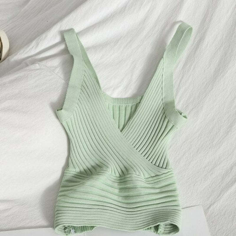 Women's Solid Color Slim Fit Camis Vest-Soco Hoodie