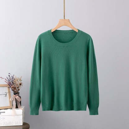 Warm Base Cashmere O-Neck Long-Sleeved Pullover-Soco Hoodie