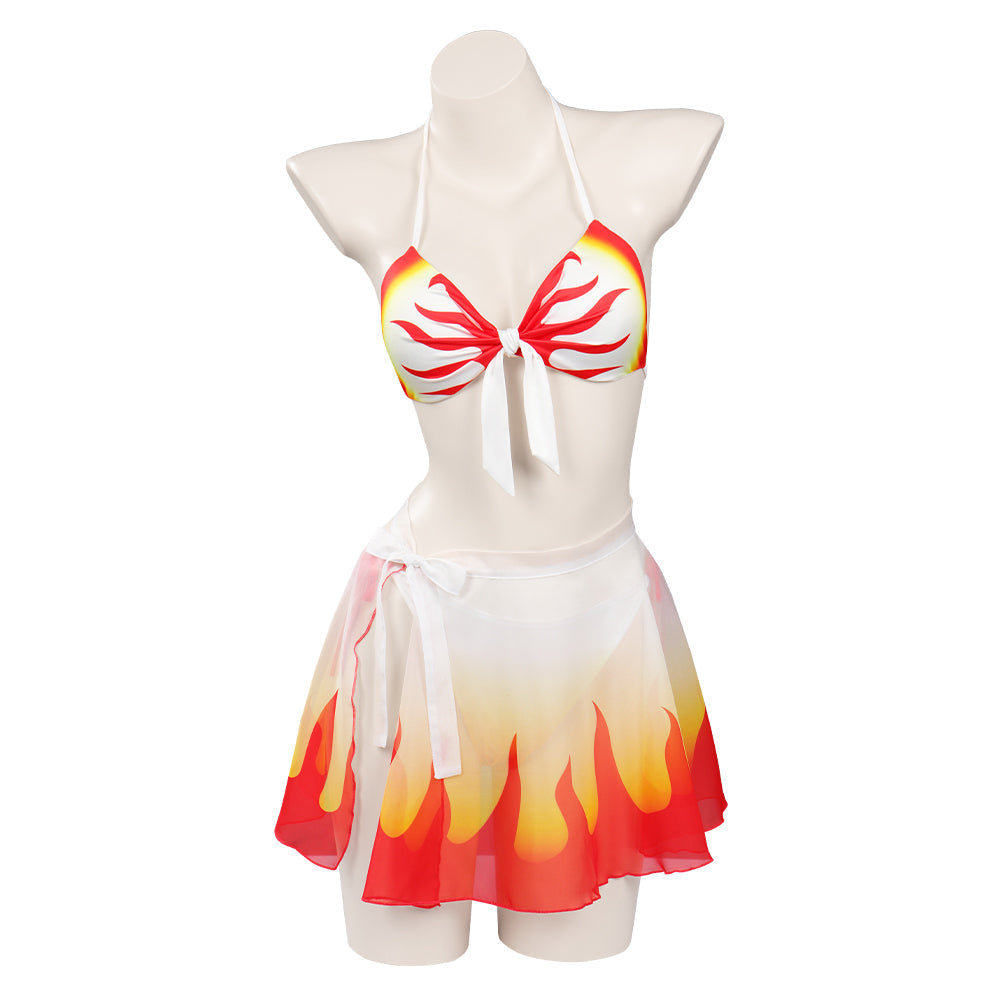 Halloween Carnival Rengoku Kyoujurou Cosplay Swimsuit-Soco Hoodie