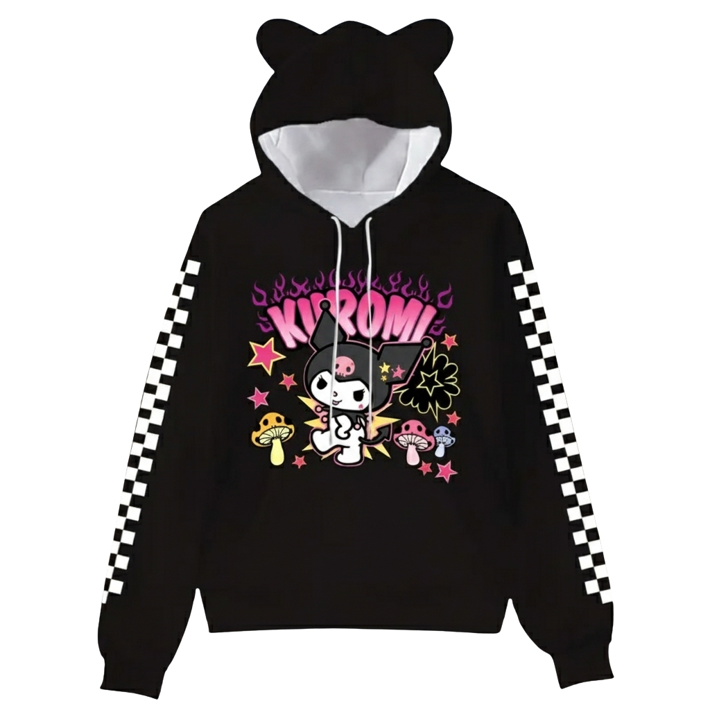 Hello Kitty Cat Ears Cartoon Hooded