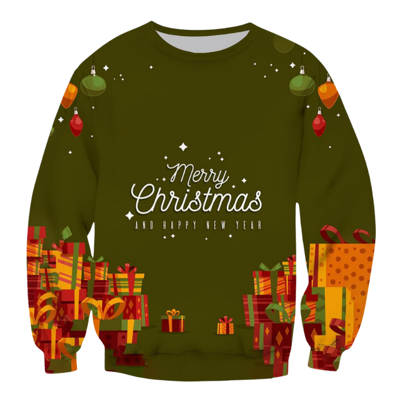 Holiday Cheer Themed Christmas Sweatshirt 6XL