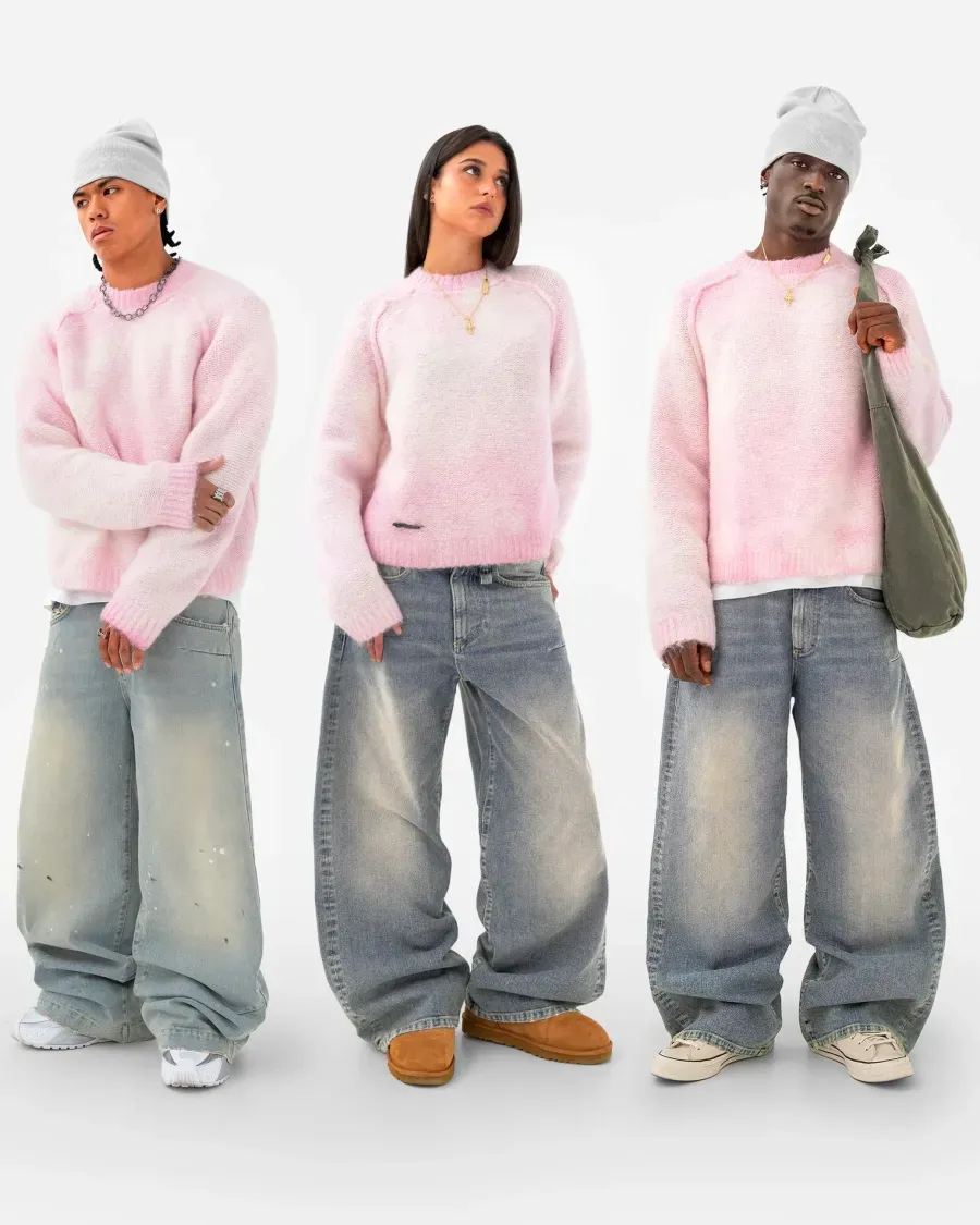 Nuvola Mohair Knit Sweatshirt 