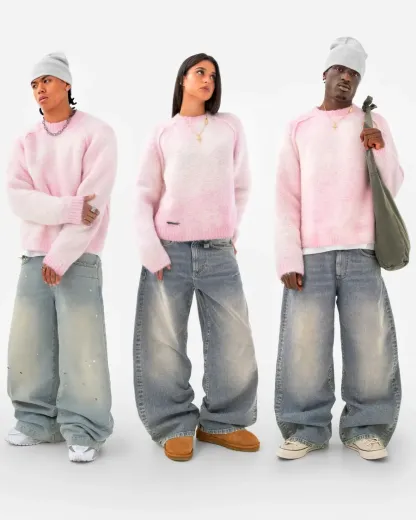 Nuvola Mohair Knit Sweatshirt 