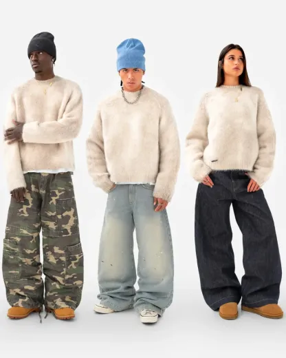 Nuvola Mohair Knit Sweatshirt 