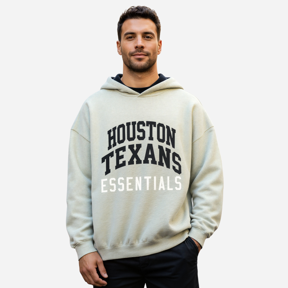 Houston Texans Printed Pullover Hoodie For Fans And Team Wear