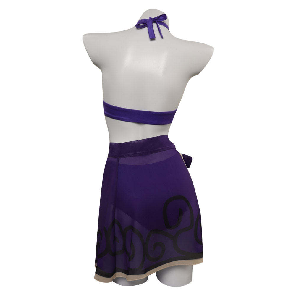 Keqing Cosplay Costume Swimsuits-Soco Hoodie