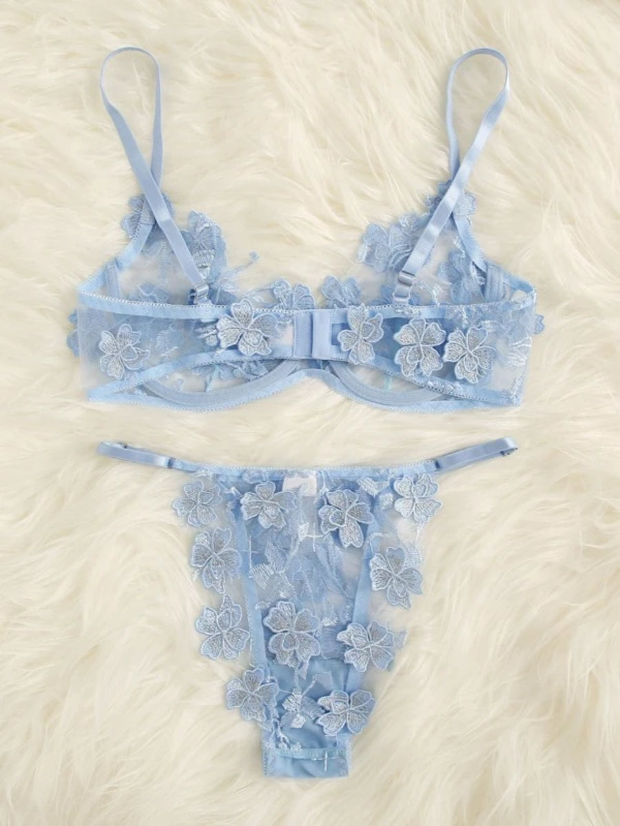 Lace Underwire Lingerie Set-Soco Hoodie