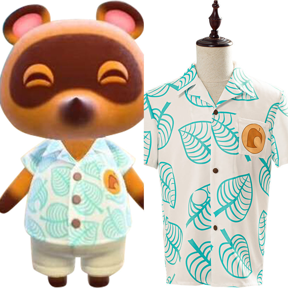 Leaf Printed Animal Shirt-Soco Hoodie