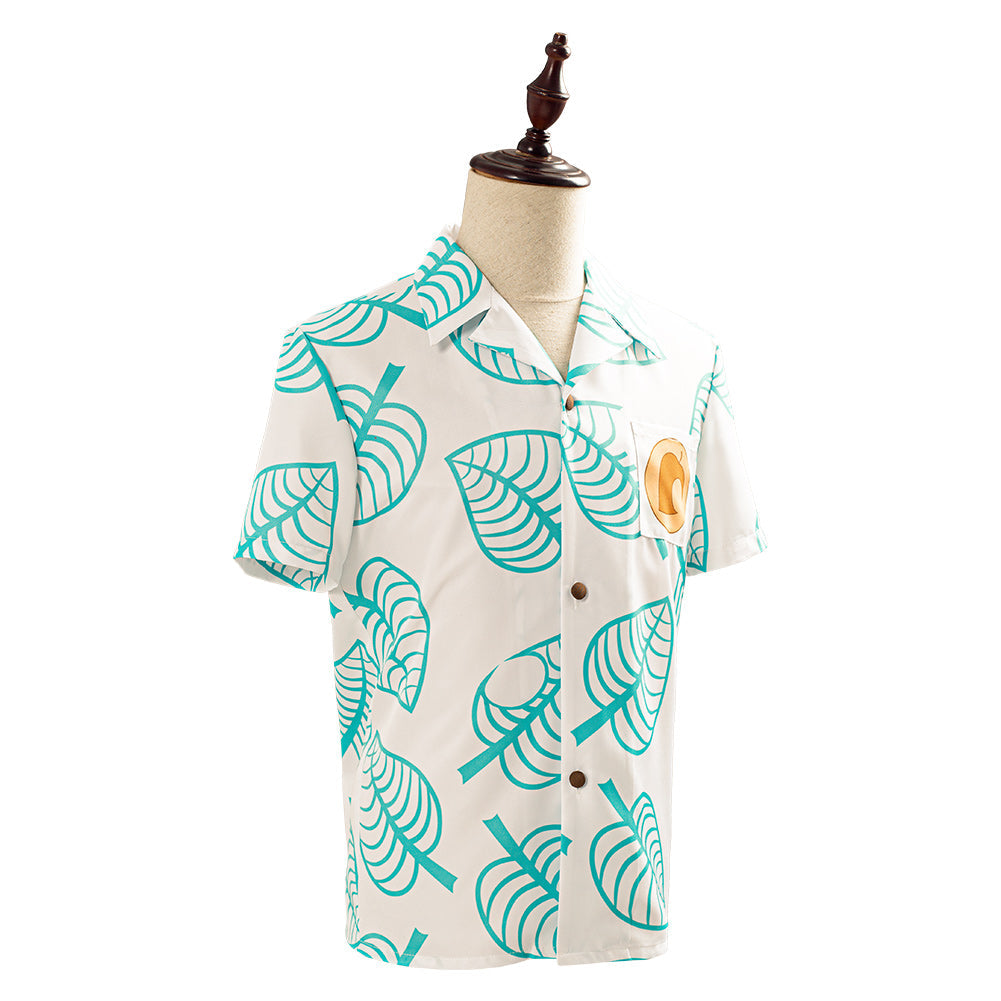 Leaf Printed Animal Shirt-Soco Hoodie