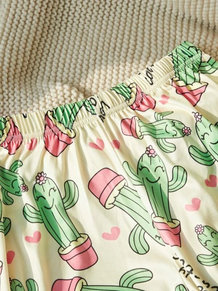 Letter Graphic Tee And Striped Pants Set-Soco Hoodie