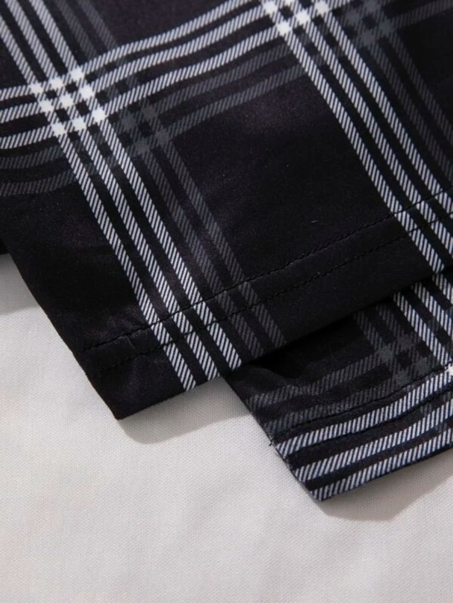 Letter Graphic Tee And Striped Pants Set-Soco Hoodie