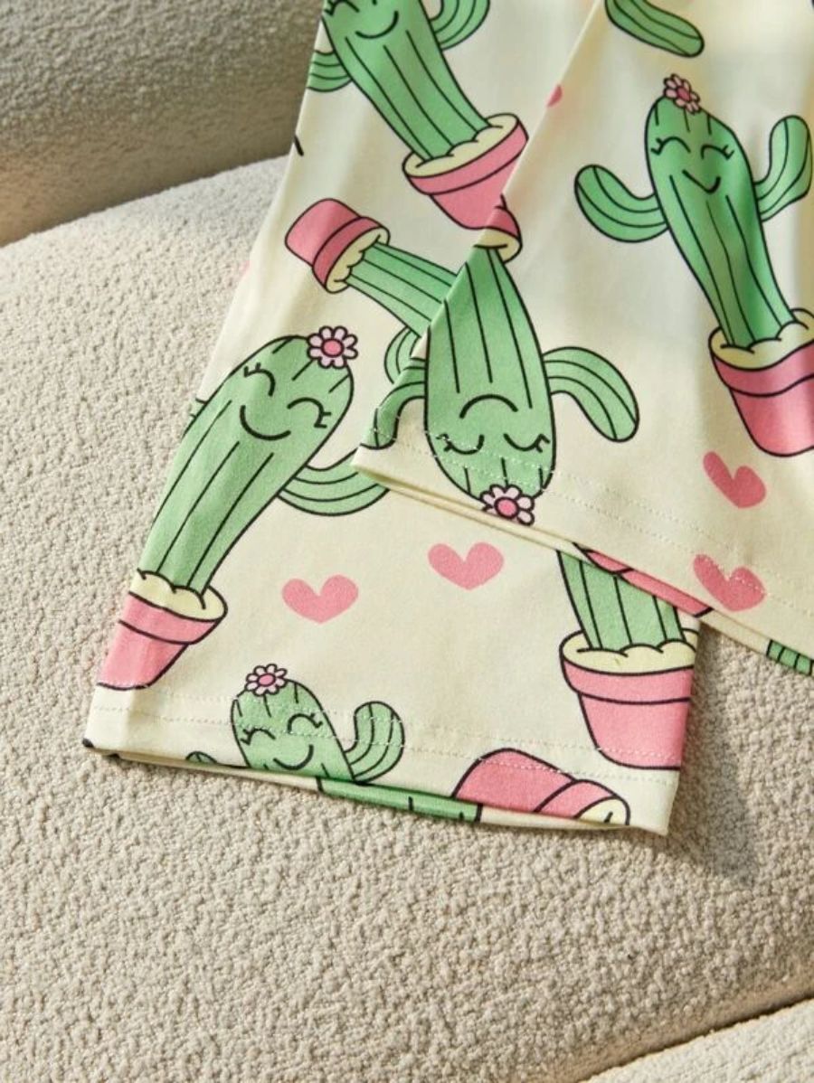 Letter Graphic Tee And Striped Pants Set-Soco Hoodie