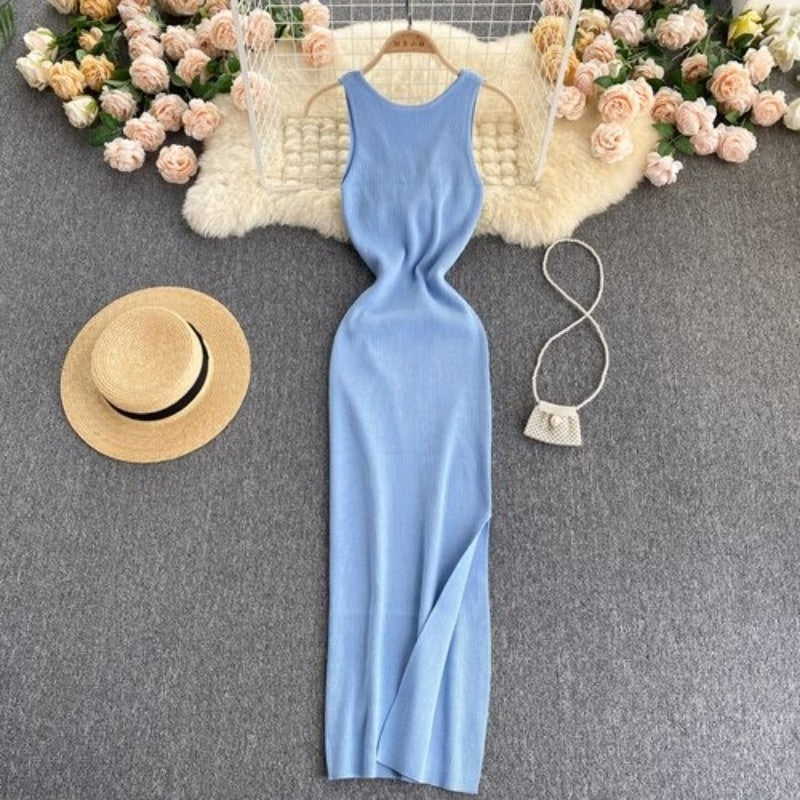 Casual Twisted Korean Long Dress For Women-Soco Hoodie