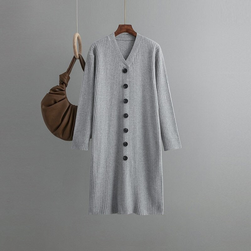 Oversize Long Knit Sweater Dresses For Women-Soco Hoodie