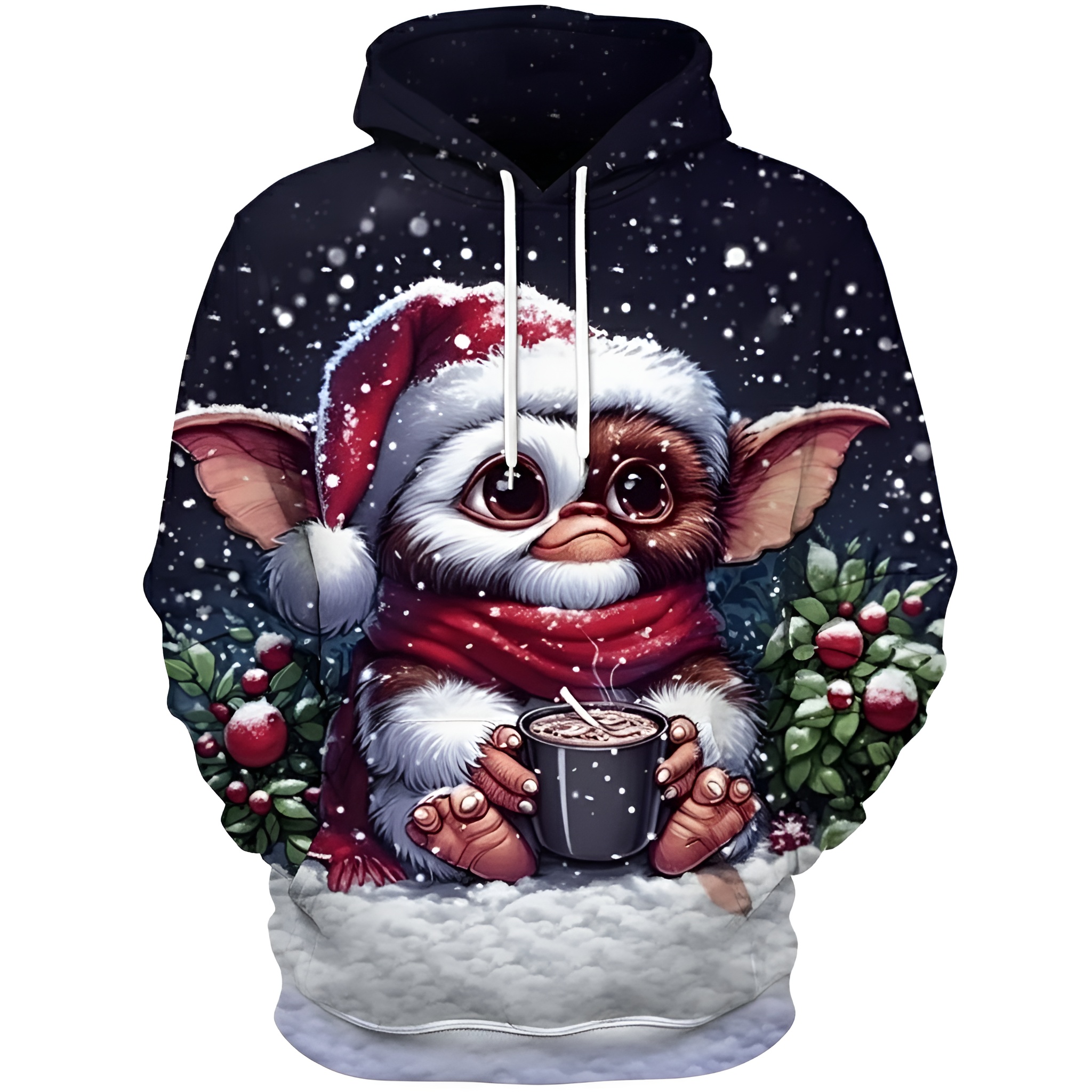 Men Casual 3D Cartoon Print Hoodie