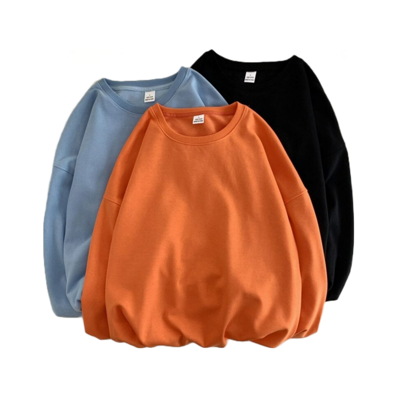 Women's Solid Color Oversized Drop Shoulder Sweatshirt-Soco Hoodie