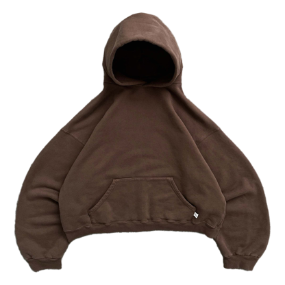 Comfortable Fit Hoodie Soft For Everyday Style And Comfort Dark Brown