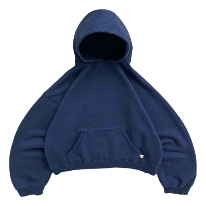 Comfortable Fit Hoodie Soft For Everyday Style And Comfort Navy Blue