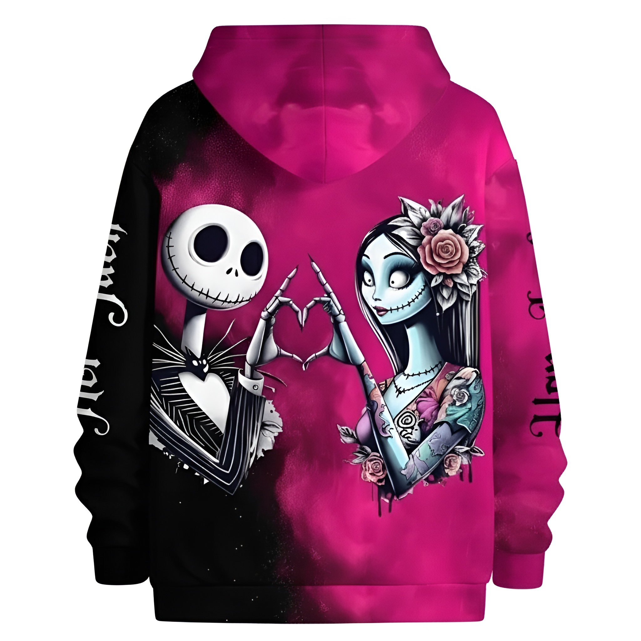 Nightmare Before Christmas Characters Print Hoodie