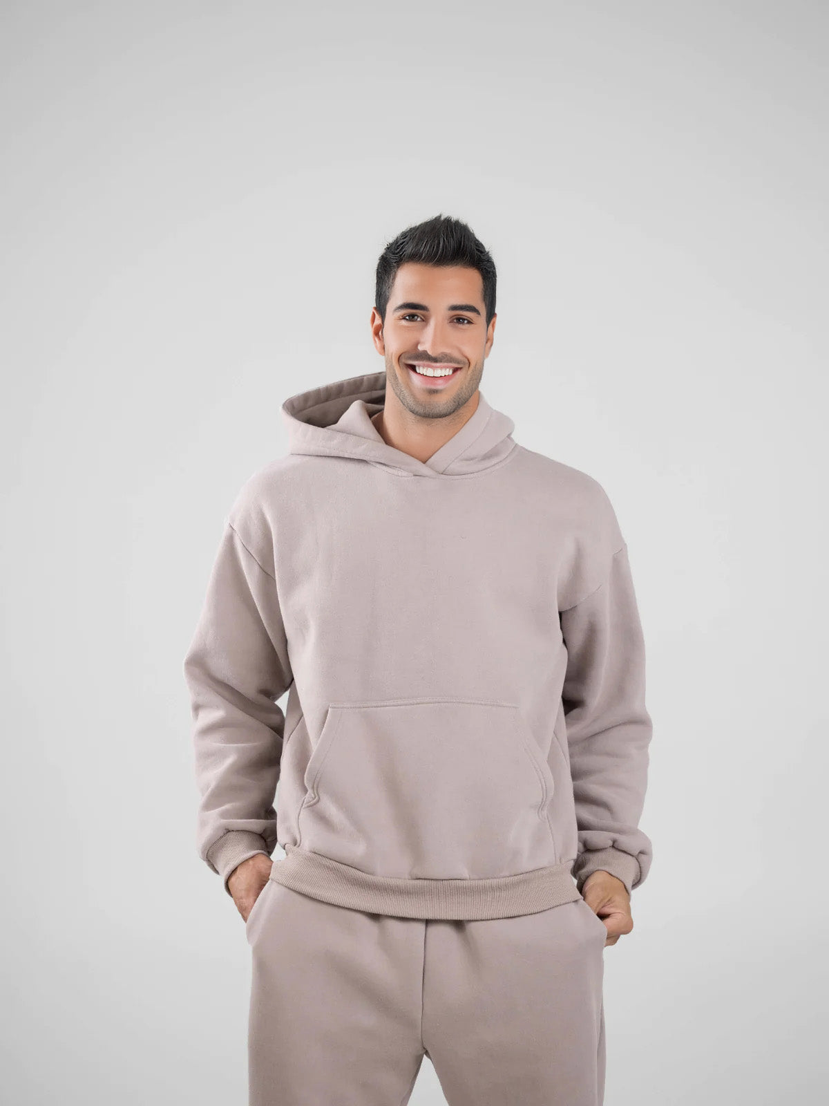 One Blend Classic Signature Hoodie Taupe