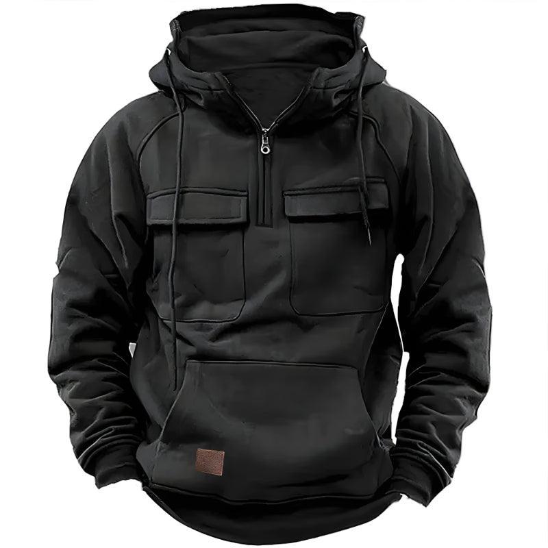 Outdoor Casual Zip Sweatshirt Tactical Streetwear for Active Lifestyle