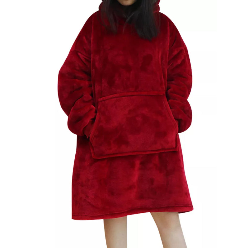 Oversized Under Knee Blanket Hoodie For Women-Soco Hoodie