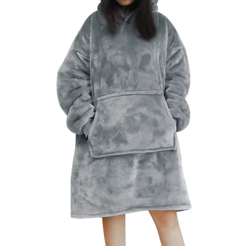 Oversized Under Knee Blanket Hoodie For Women-Soco Hoodie