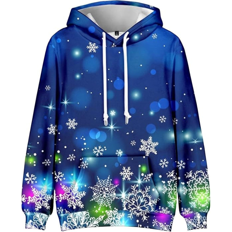 Oversized Christmas 3D Graphic Hoodie 6XL