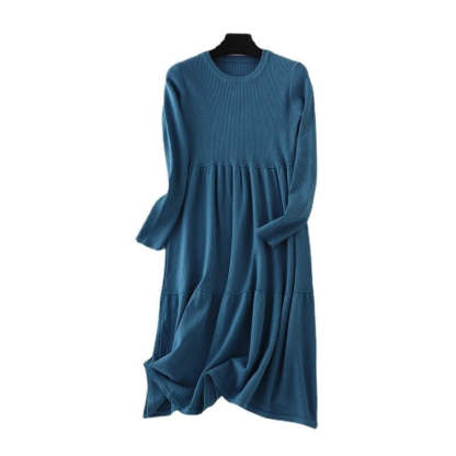 Winter Long Sweater Dress For Women-Soco Hoodie
